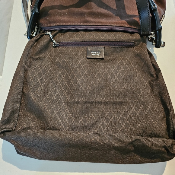 Gucci nylon bamboo satchel EUC - Picture 8 of 9